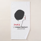 Paris - Le Rouge Baiser (Le Baiser Rouge) (Serviette de bain)