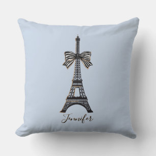 Paris liefhebbers Eiffel tower feminine custom nam Kussen
