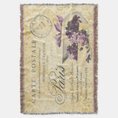 Paris Lilacs Carte Postale Deken (Voorkant Verticaal)