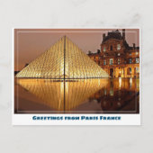 Paris Louvre Museum Pyramid Briefkaart (Voorkant)