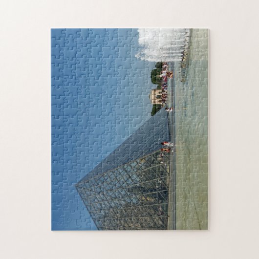 Paris Louvre Pyramide puzzel Legpuzzel (Verticaal)