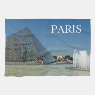 Paris Louvre Pyramide vue Torchon