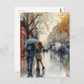 Paris Love Briefkaart (Voorkant / Achterkant)