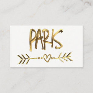 Paris Love France Gold Kijk Typography Elegant Visitekaartje