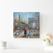 Paris Lovers Vierkante Klok (Huis)