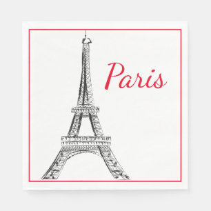 Paris Luncheon Paper Napkins Servet