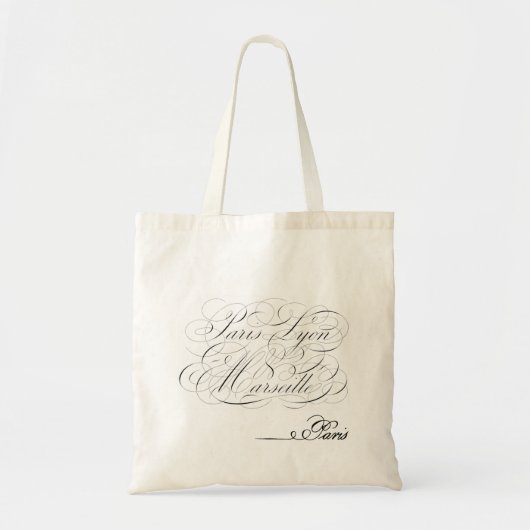 Paris Lyon Marseille Spenceric Script Sac Vintage (Devant)