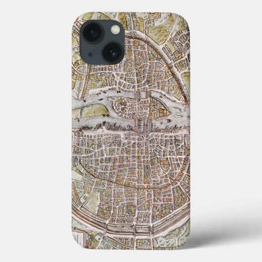 PARIS MAP, 1581 Case-Mate iPhone CASE (Achterkant)