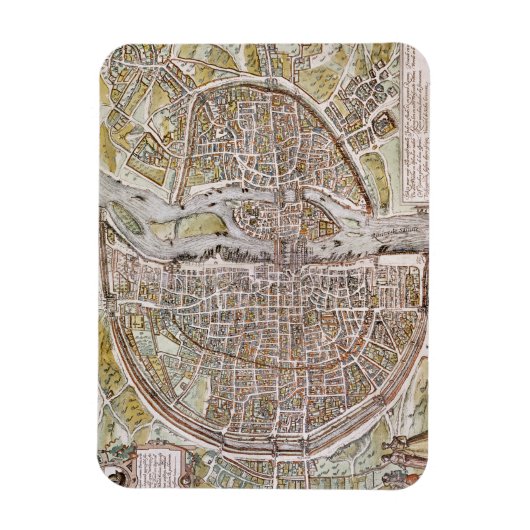 PARIS MAP, 1581 MAGNEET (Verticaal)