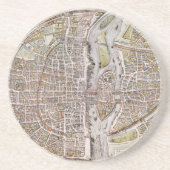 PARIS MAP, 1581 ZANDSTEEN ONDERZETTER (Voorkant)