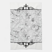 Paris Map Theedoek (Verticaal)