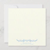 Paris mariage bleu Tour Eiffel invitation en ivoir (Dos)