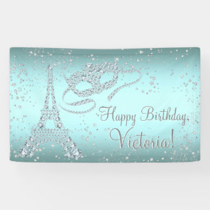 Paris Masquerade Birthday Party Spandoek