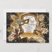 Paris Masquerade Party Uitnodigingen (Achterkant)