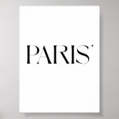 Paris - minimalistic typography poster (Voorkant)
