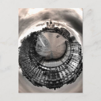 Paris MiniPlanplaneet Briefkaart!! Briefkaart