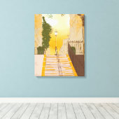 Paris Montmartre Canvas Afdruk (Insitu (Houten vloer))