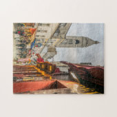 Paris Montmartre straatpuzzel Legpuzzel (Horizontaal)