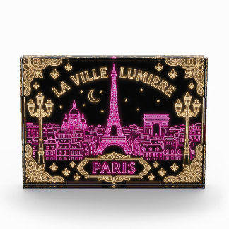 Paris Neon Design Foto Blok