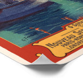 Paris Nord à Londres Poster vintage 1900 (Coin)