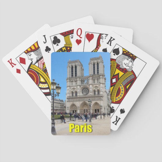 PARIS Notre Dame Speelkaarten (Achterkant)