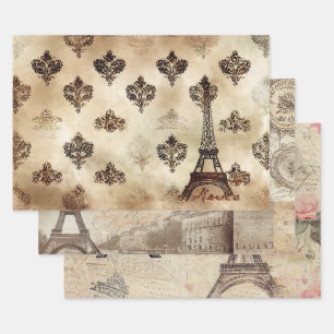 Paris Oh-la-la  Pattern Inpakpapier Vel