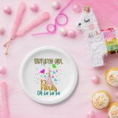 Paris Oh Lala Birthday Girl Eiffel Tower Matching Papieren Bordje (Feest)