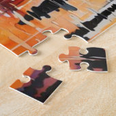 PARIS on a rainy day. Eiffel Tower, Starry Night Legpuzzel (Zijkant)