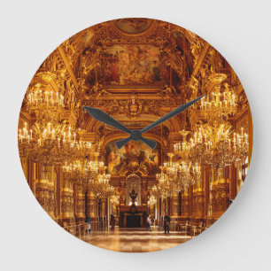 Paris Opera Garnier Interieur Uitzicht Grote Klok