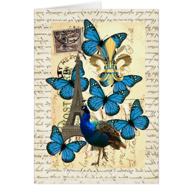 Paris, paon et papillons (Devant)