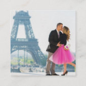 Paris Passport Wedding QR Informatiekaartje (Achterkant)