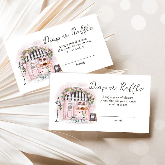 Paris Pâtisserie Douche Carte Raffle