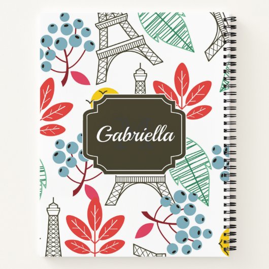 Paris Pattern Notitieboek (Achterkant)