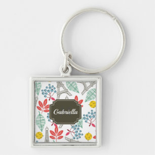 Paris Pattern Sleutelhanger