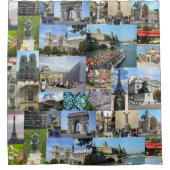 Paris Photo Collage Douchegordijn (Voorkant)