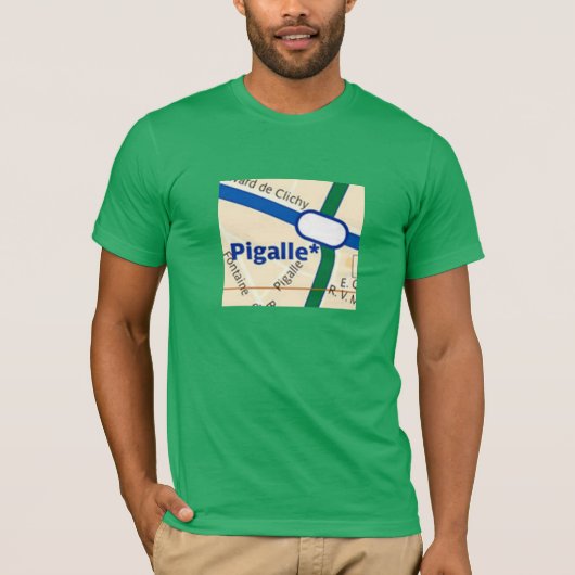 Paris Pigalle Metro T-shirt (Voorkant)
