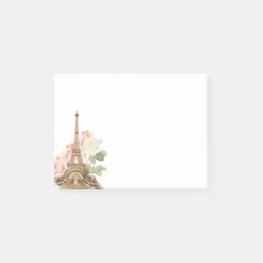 Paris Pink Rose  Romantic Post-it Notes (Voorkant)