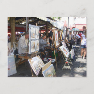Paris - place du Tertre-Montmartre - Briefkaart