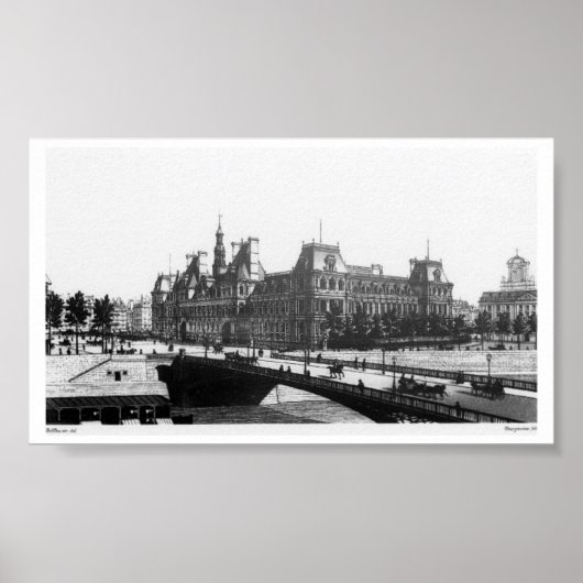 Paris Pont Bridge -  Poster (Voorkant)