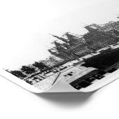 Paris Pont Bridge -  Poster (Hoek)