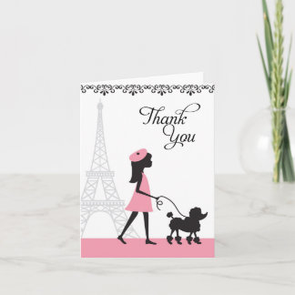 Paris Poodle Merci Cartes