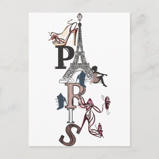 PARIS POSTALE KAART (Voorkant)