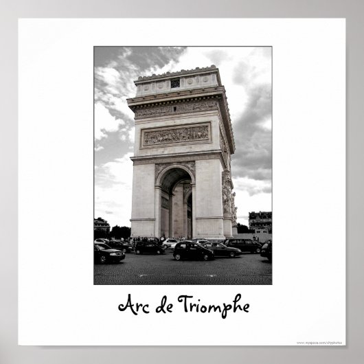 Paris - Poster Arc de Triomphe (Devant)
