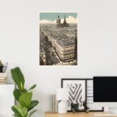Paris poster vintage (Bureau à domicile)