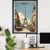 Paris poster vintage (Bureau à domicile)