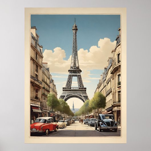 Paris poster vintage (Devant)