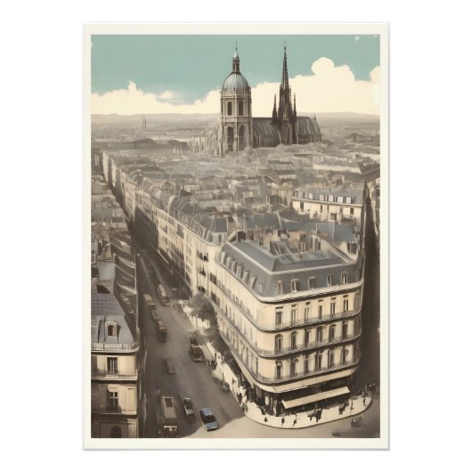 Paris poster vintage (Devant)