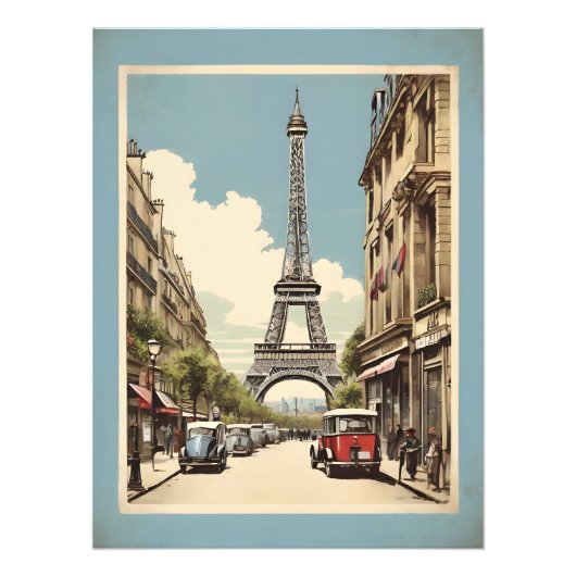 Paris poster vintage (Devant)