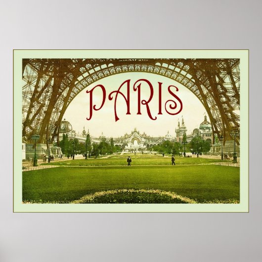 Paris ~ Poster Vintage voyage (Devant)