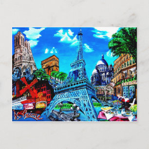 Paris Postkarte Briefkaart